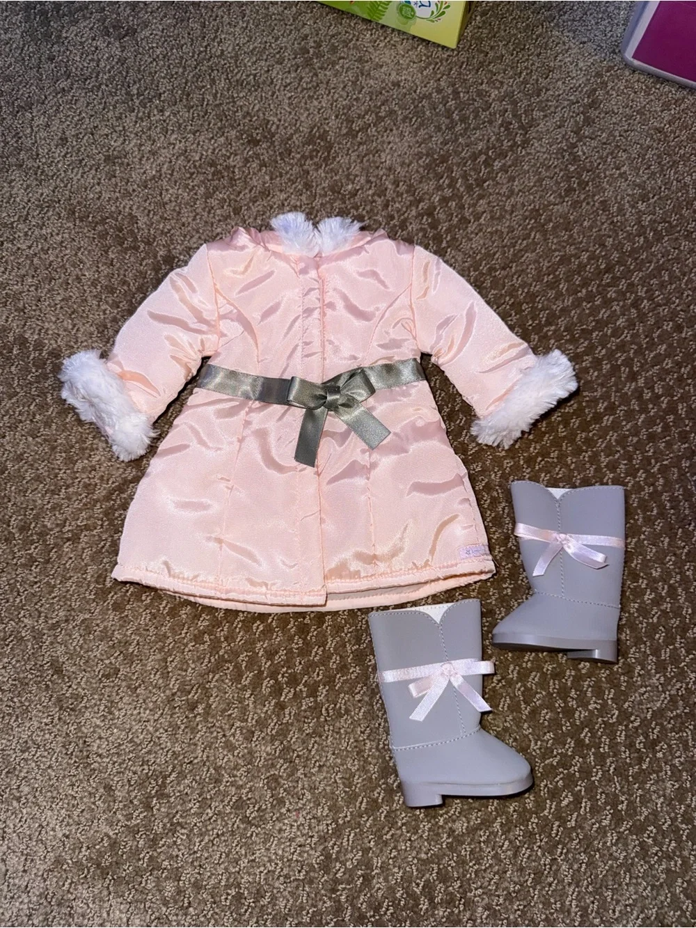 American girl pretty pink coat set